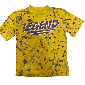 Vibes Legend Graphic T-Shirt Paint Splatter Design‎ Short Sleeve Top M(10/12)